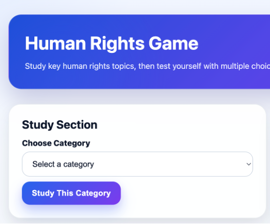 Human Rights Game image